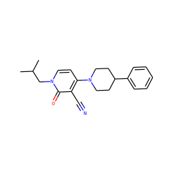 CC(C)Cn1ccc(N2CCC(c3ccccc3)CC2)c(C#N)c1=O ZINC000299820983