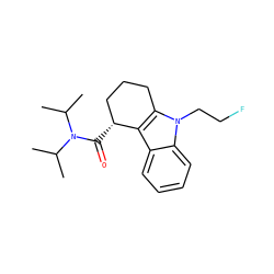 CC(C)N(C(=O)[C@@H]1CCCc2c1c1ccccc1n2CCF)C(C)C ZINC000082150832