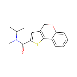 CC(C)N(C)C(=O)c1cc2c(s1)-c1ccccc1OC2 ZINC000072142852