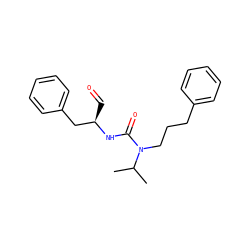 CC(C)N(CCCc1ccccc1)C(=O)N[C@H](C=O)Cc1ccccc1 ZINC000028572196