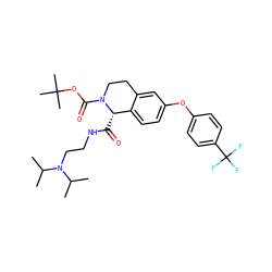 CC(C)N(CCNC(=O)[C@H]1c2ccc(Oc3ccc(C(F)(F)F)cc3)cc2CCN1C(=O)OC(C)(C)C)C(C)C ZINC000028135534