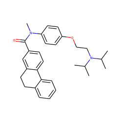 CC(C)N(CCOc1ccc(N(C)C(=O)c2ccc3c(c2)CCc2ccccc2-3)cc1)C(C)C ZINC000040568066