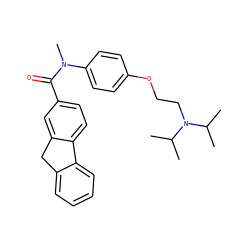 CC(C)N(CCOc1ccc(N(C)C(=O)c2ccc3c(c2)Cc2ccccc2-3)cc1)C(C)C ZINC000040762859