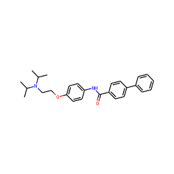 CC(C)N(CCOc1ccc(NC(=O)c2ccc(-c3ccccc3)cc2)cc1)C(C)C ZINC000038467949