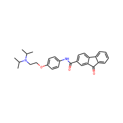 CC(C)N(CCOc1ccc(NC(=O)c2ccc3c(c2)C(=O)c2ccccc2-3)cc1)C(C)C ZINC000040568565