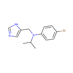 CC(C)N(Cc1cnc[nH]1)c1ccc(Br)cc1 ZINC000096177546