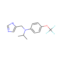 CC(C)N(Cc1cnc[nH]1)c1ccc(OC(F)(F)F)cc1 ZINC000096177494