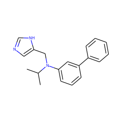 CC(C)N(Cc1cnc[nH]1)c1cccc(-c2ccccc2)c1 ZINC000096177515
