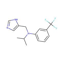 CC(C)N(Cc1cnc[nH]1)c1cccc(C(F)(F)F)c1 ZINC000096177486