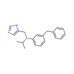 CC(C)N(Cc1cnc[nH]1)c1cccc(Cc2ccccc2)c1 ZINC000096177514