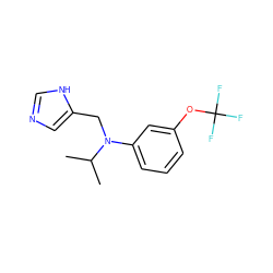 CC(C)N(Cc1cnc[nH]1)c1cccc(OC(F)(F)F)c1 ZINC000096177507