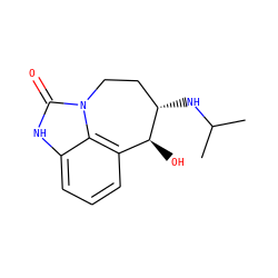 CC(C)N[C@H]1CCn2c(=O)[nH]c3cccc(c32)[C@@H]1O ZINC000000004010