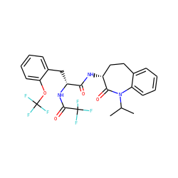 CC(C)N1C(=O)[C@H](NC(=O)[C@@H](Cc2ccccc2OC(F)(F)F)NC(=O)C(F)(F)F)CCc2ccccc21 ZINC000028958001
