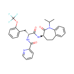 CC(C)N1C(=O)[C@H](NC(=O)[C@@H](Cc2ccccc2OC(F)(F)F)NC(=O)c2ccccn2)CCc2ccccc21 ZINC000028958065