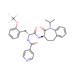 CC(C)N1C(=O)[C@H](NC(=O)[C@@H](Cc2ccccc2OC(F)(F)F)NC(=O)c2ccncc2)CCc2ccccc21 ZINC000028958068