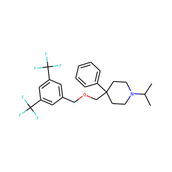 CC(C)N1CCC(COCc2cc(C(F)(F)F)cc(C(F)(F)F)c2)(c2ccccc2)CC1 ZINC000013781988