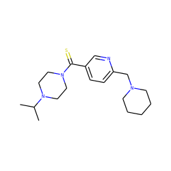 CC(C)N1CCN(C(=S)c2ccc(CN3CCCCC3)nc2)CC1 ZINC000035930496