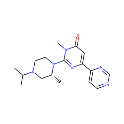 CC(C)N1CCN(c2nc(-c3ccncn3)cc(=O)n2C)[C@H](C)C1 ZINC000114416585