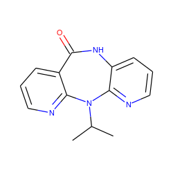 CC(C)N1c2ncccc2NC(=O)c2cccnc21 ZINC000005834912