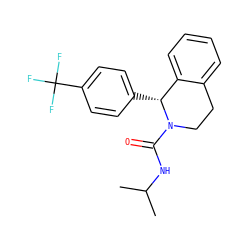 CC(C)NC(=O)N1CCc2ccccc2[C@H]1c1ccc(C(F)(F)F)cc1 ZINC000169311634