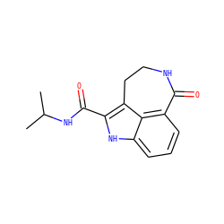 CC(C)NC(=O)c1[nH]c2cccc3c2c1CCNC3=O ZINC000013491964