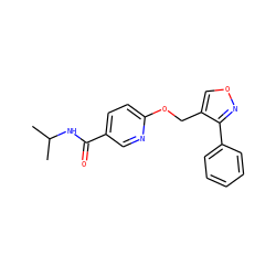 CC(C)NC(=O)c1ccc(OCc2conc2-c2ccccc2)nc1 ZINC000142668858