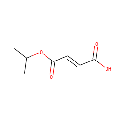 CC(C)OC(=O)/C=C/C(=O)O ZINC000004975832