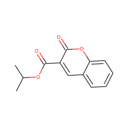 CC(C)OC(=O)c1cc2ccccc2oc1=O ZINC000000106919