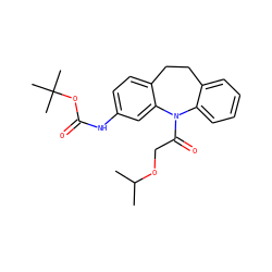 CC(C)OCC(=O)N1c2ccccc2CCc2ccc(NC(=O)OC(C)(C)C)cc21 ZINC000653708780