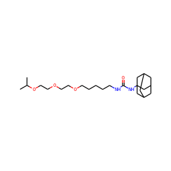 CC(C)OCCOCCOCCCCCNC(=O)NC12CC3CC(CC(C3)C1)C2 ZINC000059895576