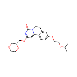 CC(C)OCCOc1ccc2c(c1)CCn1c-2cc(OC[C@H]2COCCO2)nc1=O ZINC000142980266