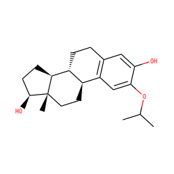 CC(C)Oc1cc2c(cc1O)CC[C@@H]1[C@@H]2CC[C@]2(C)[C@@H](O)CC[C@@H]12 ZINC000005732939