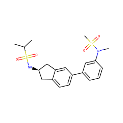 CC(C)S(=O)(=O)N[C@@H]1Cc2ccc(-c3cccc(N(C)S(C)(=O)=O)c3)cc2C1 ZINC000038216277