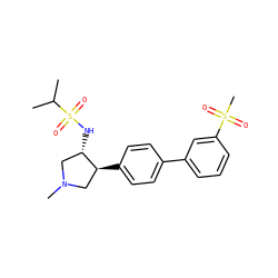 CC(C)S(=O)(=O)N[C@H]1CN(C)C[C@@H]1c1ccc(-c2cccc(S(C)(=O)=O)c2)cc1 ZINC000035934182