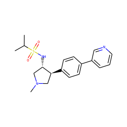 CC(C)S(=O)(=O)N[C@H]1CN(C)C[C@@H]1c1ccc(-c2cccnc2)cc1 ZINC000035900358
