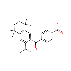 CC(C)c1cc2c(cc1C(=O)c1ccc(C(=O)O)cc1)C(C)(C)CCC2(C)C ZINC000013738442
