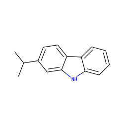 CC(C)c1ccc2c(c1)[nH]c1ccccc12 ZINC000053295795