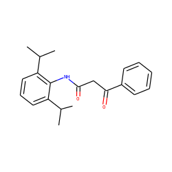 CC(C)c1cccc(C(C)C)c1NC(=O)CC(=O)c1ccccc1 ZINC000013600122