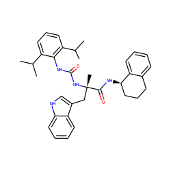 CC(C)c1cccc(C(C)C)c1NC(=O)N[C@@](C)(Cc1c[nH]c2ccccc12)C(=O)N[C@@H]1CCCc2ccccc21 ZINC000026578413