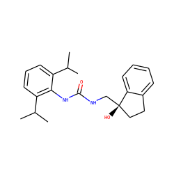 CC(C)c1cccc(C(C)C)c1NC(=O)NC[C@@]1(O)CCc2ccccc21 ZINC000000603981
