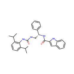 CC(C)c1cccc(C(C)C)c1NC(=O)NC[C@@H](NC(=O)c1cc2ccccc2[nH]1)c1ccccc1 ZINC000013737208
