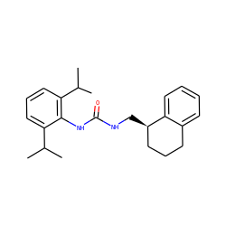 CC(C)c1cccc(C(C)C)c1NC(=O)NC[C@@H]1CCCc2ccccc21 ZINC000003799226