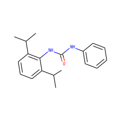 CC(C)c1cccc(C(C)C)c1NC(=O)Nc1ccccc1 ZINC000000122408