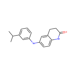 CC(C)c1cccc(Nc2ccc3c(c2)CCC(=O)N3)c1 ZINC000169353102