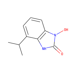 CC(C)c1cccc2c1[nH]c(=O)n2O ZINC000095576011