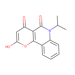 CC(C)n1c(=O)c2c(=O)cc(O)oc2c2ccccc21 ZINC000100491004