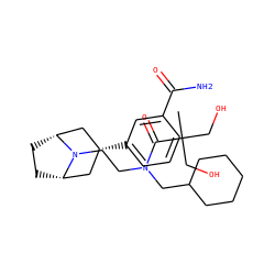 CC(CO)(CO)C(=O)N(CCN1[C@H]2CC[C@@H]1C[C@H](c1cccc(C(N)=O)c1)C2)CC1CCCCC1 ZINC000117300757