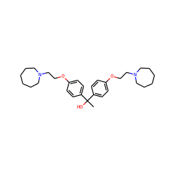 CC(O)(c1ccc(OCCN2CCCCCC2)cc1)c1ccc(OCCN2CCCCCC2)cc1 ZINC000103230612