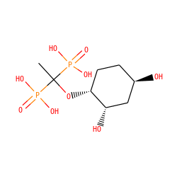 CC(O[C@@H]1CC[C@@H](O)C[C@@H]1O)(P(=O)(O)O)P(=O)(O)O ZINC000029241163