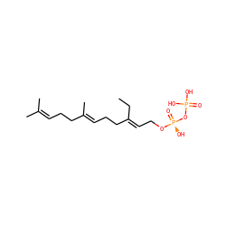 CC/C(=C\CO[P@@](=O)(O)OP(=O)(O)O)CC/C=C(\C)CCC=C(C)C ZINC000013557438